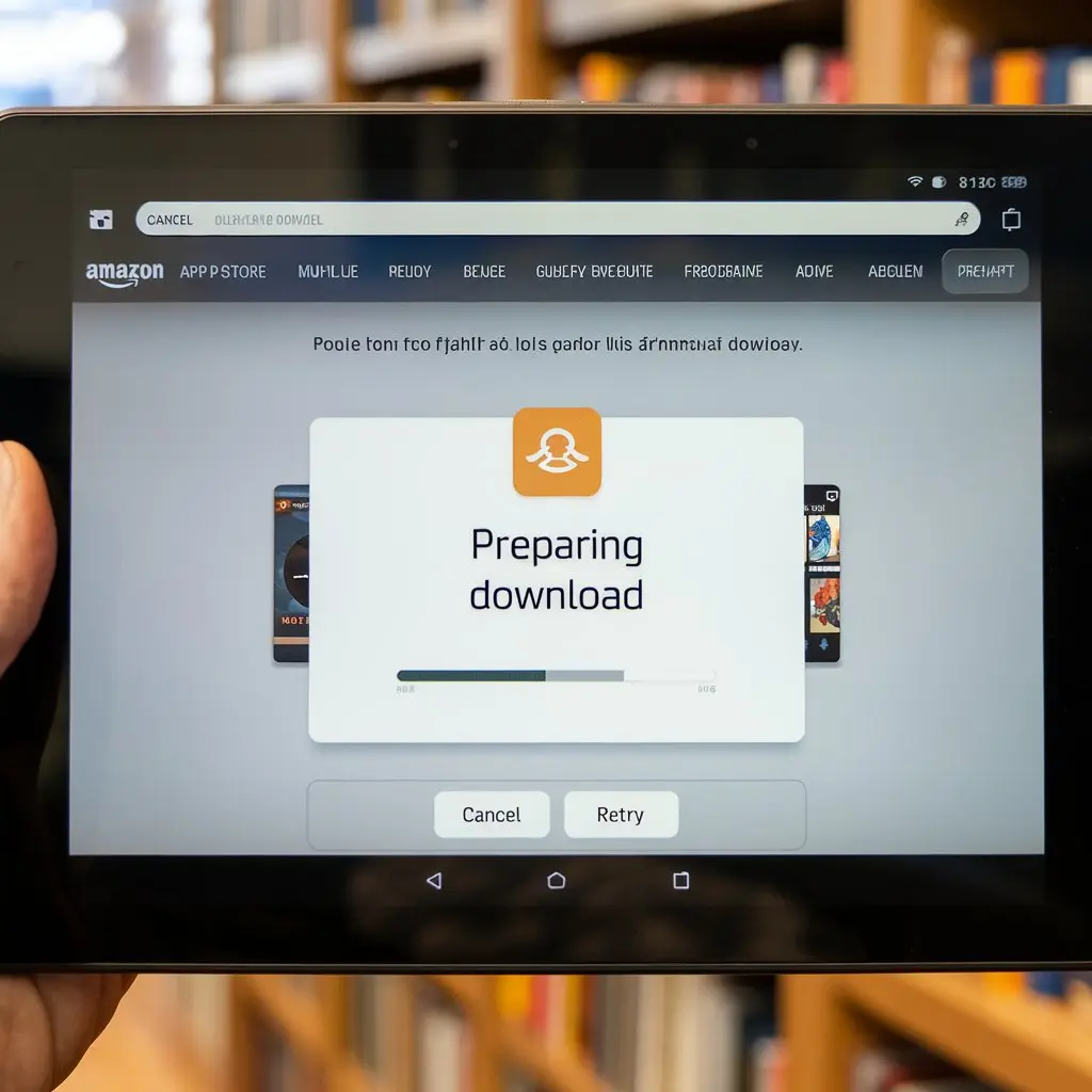 Amazon Fire Tablet App Stuck on Preparing Download