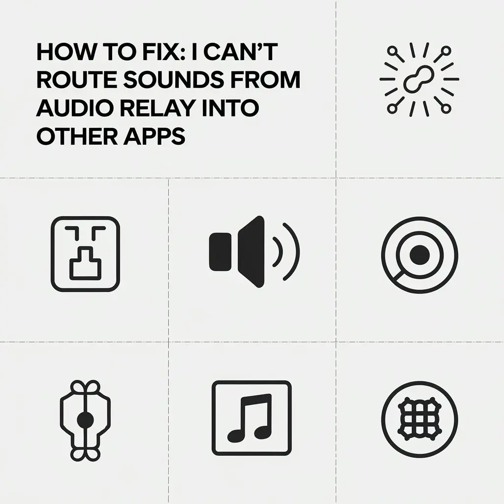 I Can't Route Sounds from Audio Relay into Other Apps'