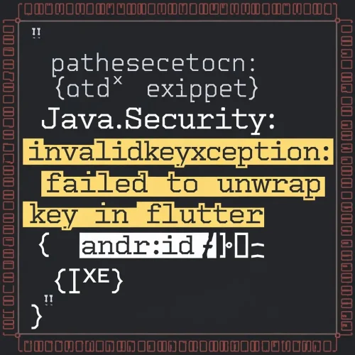 java.security.invalidkeyexception: Failed to Unwrap Key in Flutter Encrypt on Android