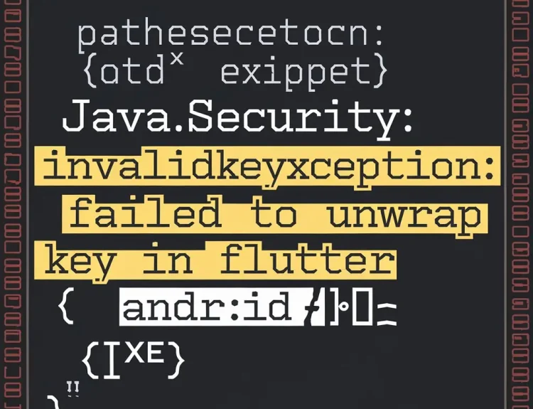 java.security.invalidkeyexception: Failed to Unwrap Key in Flutter Encrypt on Android