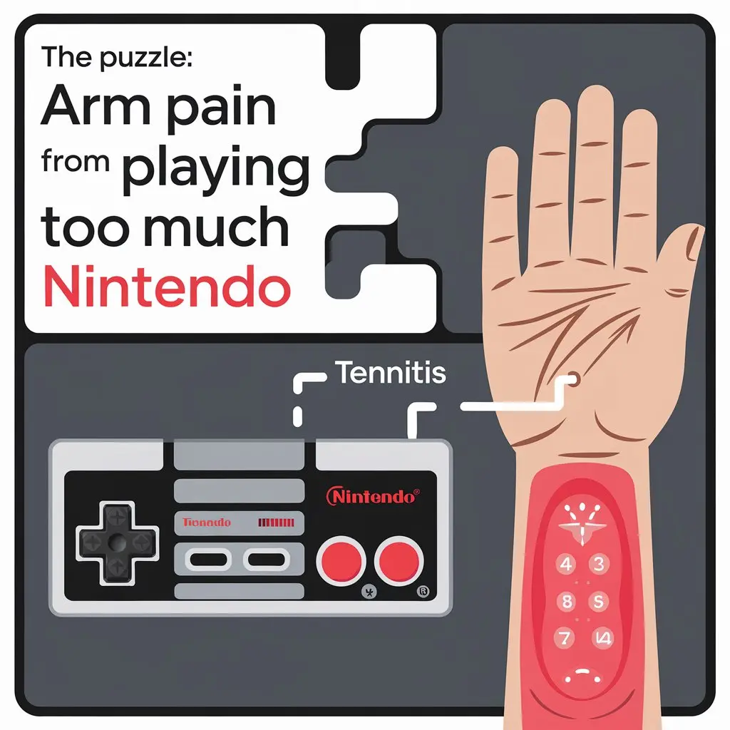 Arm Pain from Playing Too Much Nintendo Crossword Clue