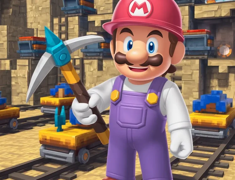 nintendo character with purple overalls wsj crossword