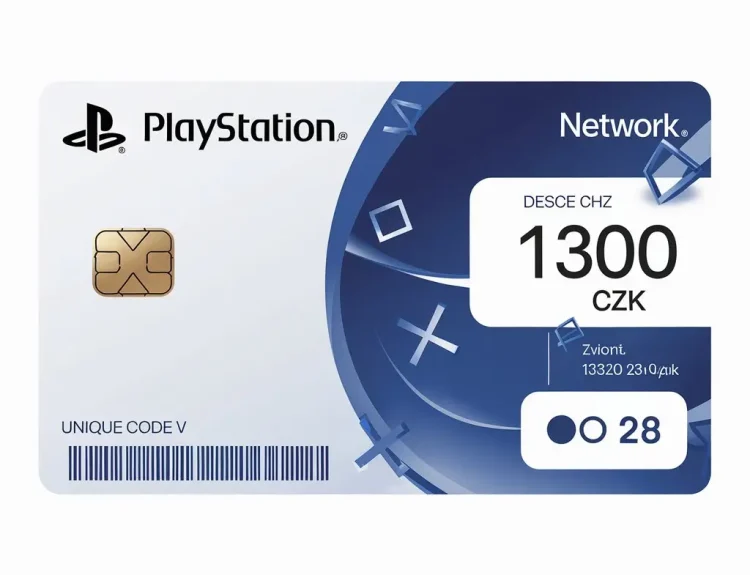 playstation network card 1300 czk psn key czech republic