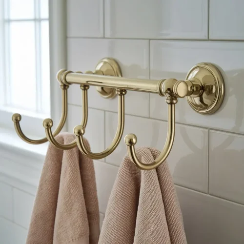 signature hardware berwin 24 towel bar polished brass