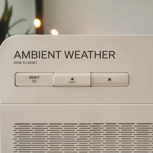 how to reset ambient weather 2092 console